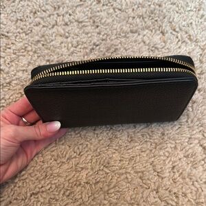 A New Day Black Zip Wallet